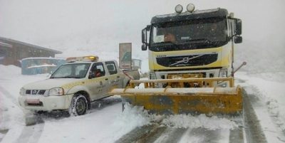 برف راه ارتباطی ۸۰ روستا را در استان قزوین مسدود کرد