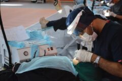 انجام بیش از ۶۰۰ خدمت دندانپزشکی ویژه خانواده های ولی نعمت در خرمدشت