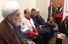 بازدید نماینده ولی فقیه در جمعیت هلال احمر از پایگاه امدادی آبیک