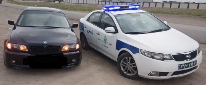 توقیف سواری بی‌ام‌و با سرعت ۱۸۵ کیلومتر بر ساعت در آزادراه قزوین–کرج