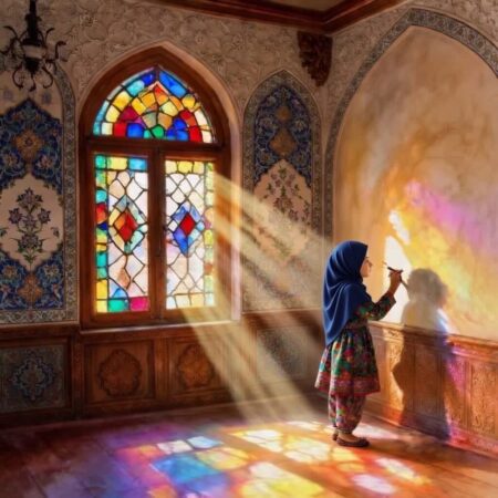 پویش خلاقانه:«خانه‌ی ما، رنگین‌کمانِ مهربانی»؛ویژه دختران دانش آموز قزوینی