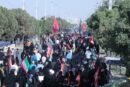 خدمت‌رسانی ۸ کیلومتری شهرداری آبیک در مسیر پیاده روی دلدادگان حسینی