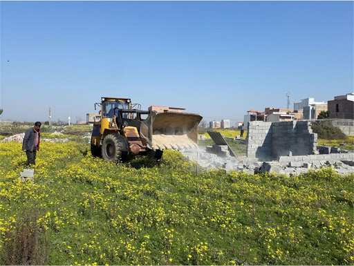 تخریب ۵ بنای غیرمجاز در اراضی کشاورزی در شهرستان آبیک