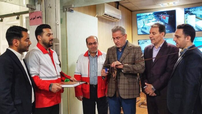 افتتاح مرکز رصد و پایش تصویری و امنیتی در هلال‌احمر قزوین